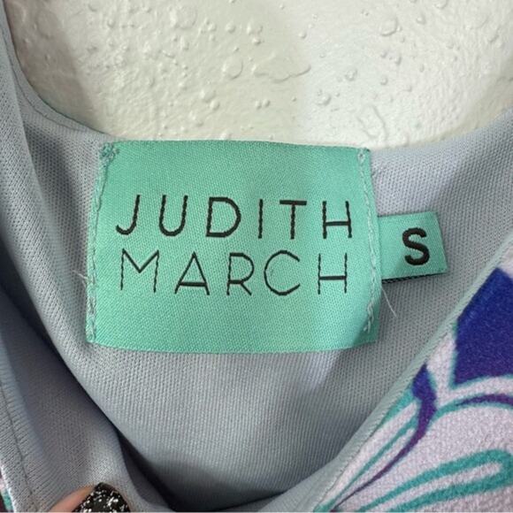 Judith March Tank Top Shorts Set Ruffle  Floral Print Lounge wear Small Romper - Picture 6 of 7